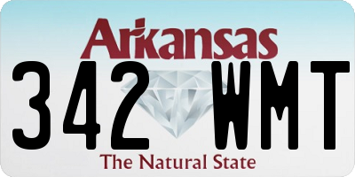 AR license plate 342WMT