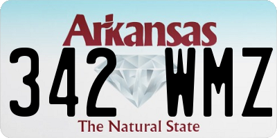 AR license plate 342WMZ