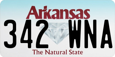 AR license plate 342WNA