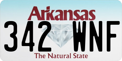 AR license plate 342WNF