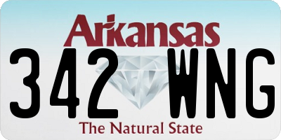 AR license plate 342WNG