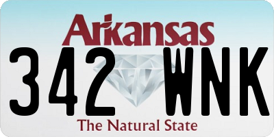 AR license plate 342WNK