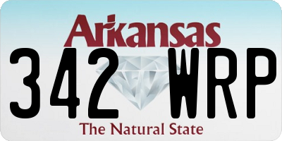 AR license plate 342WRP