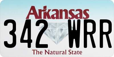 AR license plate 342WRR