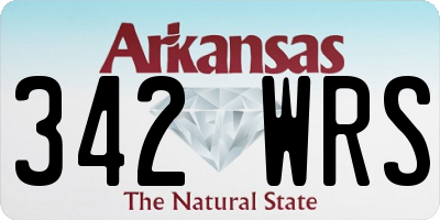 AR license plate 342WRS