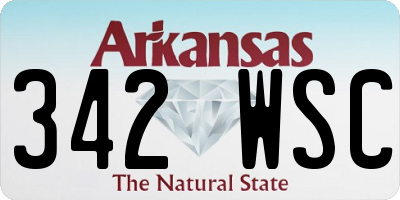 AR license plate 342WSC
