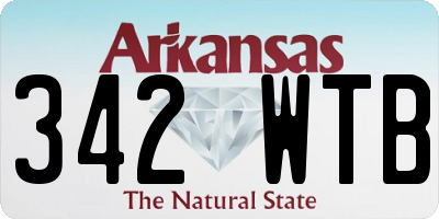 AR license plate 342WTB