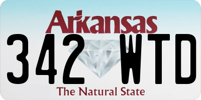 AR license plate 342WTD
