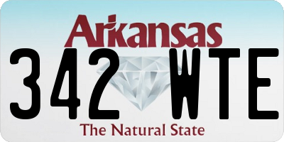 AR license plate 342WTE