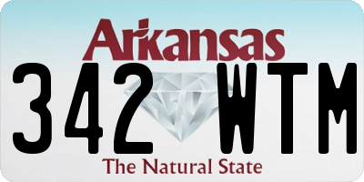 AR license plate 342WTM