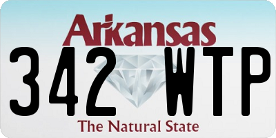 AR license plate 342WTP