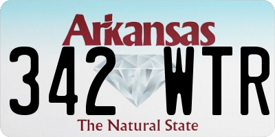 AR license plate 342WTR