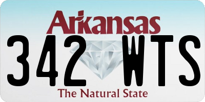 AR license plate 342WTS