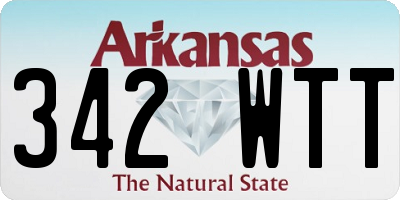 AR license plate 342WTT