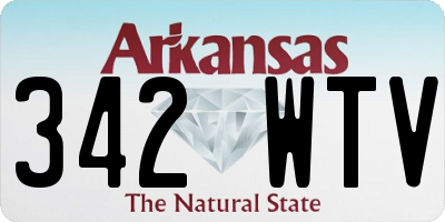 AR license plate 342WTV