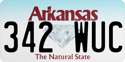 AR license plate 342WUC