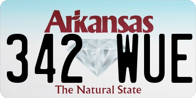 AR license plate 342WUE