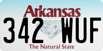 AR license plate 342WUF