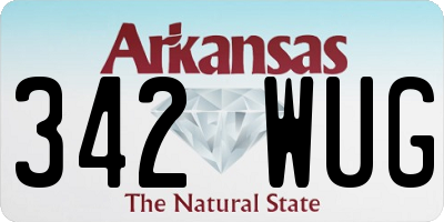 AR license plate 342WUG