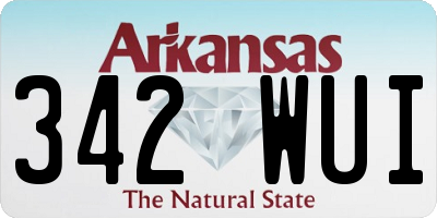AR license plate 342WUI