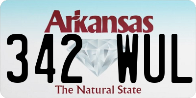 AR license plate 342WUL