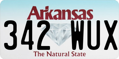 AR license plate 342WUX