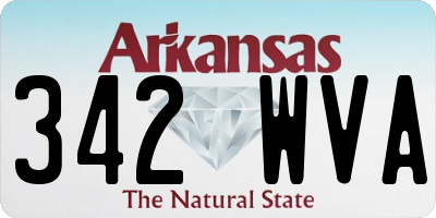 AR license plate 342WVA