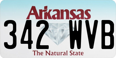 AR license plate 342WVB