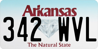 AR license plate 342WVL