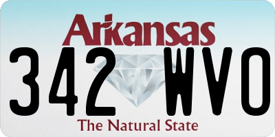 AR license plate 342WVO