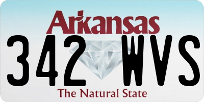 AR license plate 342WVS