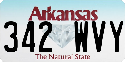 AR license plate 342WVY