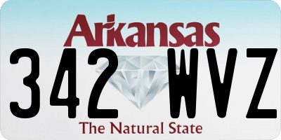 AR license plate 342WVZ