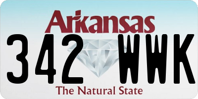 AR license plate 342WWK