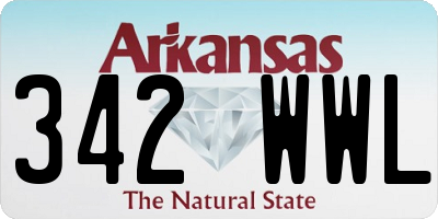 AR license plate 342WWL