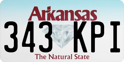 AR license plate 343KPI