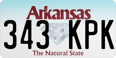 AR license plate 343KPK