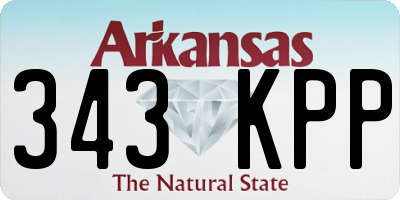 AR license plate 343KPP