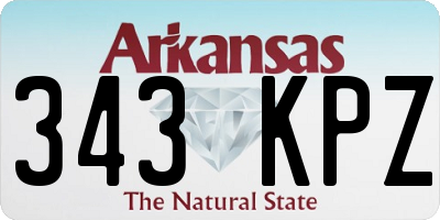 AR license plate 343KPZ