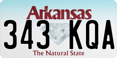 AR license plate 343KQA