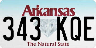 AR license plate 343KQE
