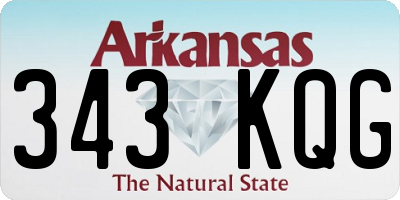 AR license plate 343KQG