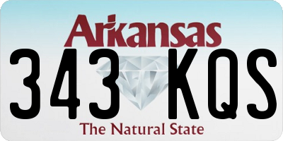 AR license plate 343KQS