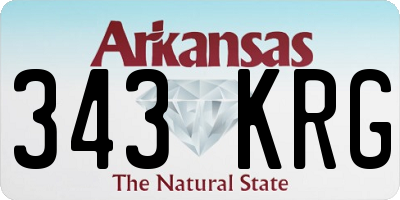 AR license plate 343KRG