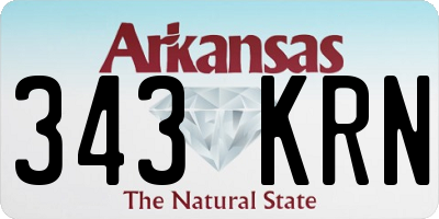 AR license plate 343KRN