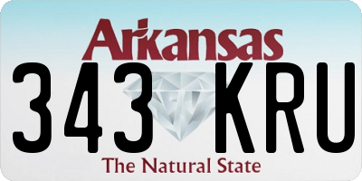 AR license plate 343KRU