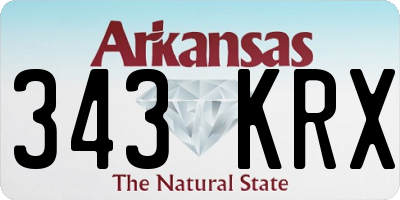 AR license plate 343KRX