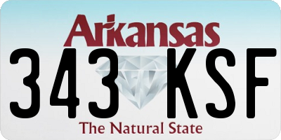 AR license plate 343KSF