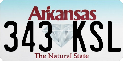 AR license plate 343KSL