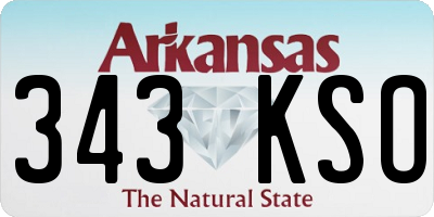 AR license plate 343KSO